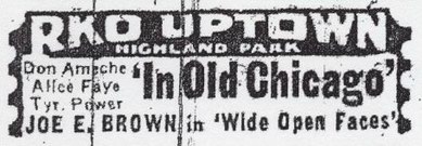 Uptown Theatre - OLD AD